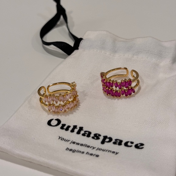 Pink Crystal Rings - Picture 5 of 6